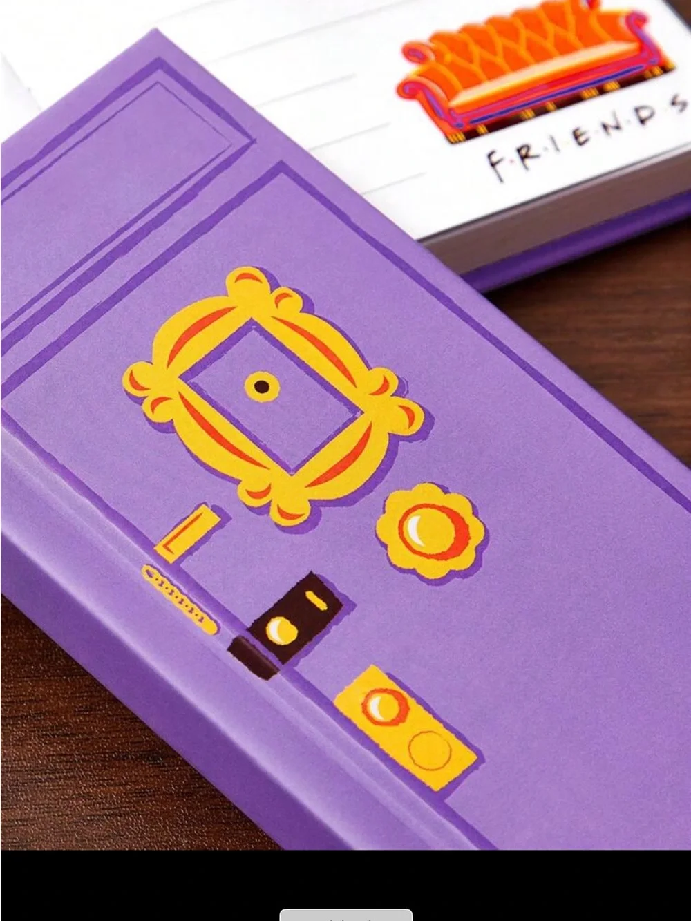 NWT friends tv show Purple Door Hardcover Notebook with Gold Accents